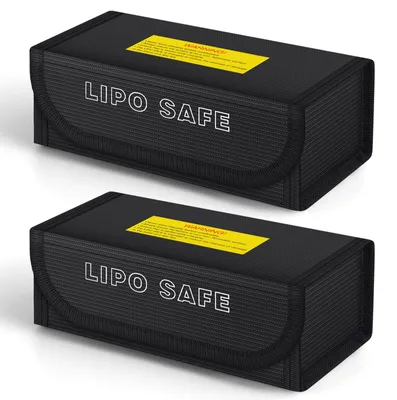 Produktbild von 2 LiPo-Sicherheitsbeutel, feuer- und explosionsgeschützt.
