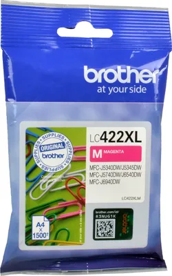 Produktbild von Brother LC422XLM, Magenta, 1 Stück(e), 1500 Seiten, Einzelpackung