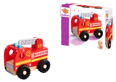 Produktbild von Schiebefahrzeug aus Buchenholz für Kleinkinder, ca. 10-12cm, ab 1 Jahr