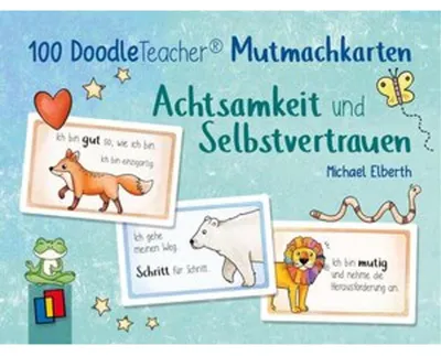 Obrázek produktu pro 100 Doodleteacher Mutmachkarten - Achtsamkeit und Selbstvertrauen
