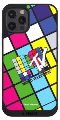 Produktbild von NIVOCASE Handyhülle für Apple iPhone 12 Pro Max  Hülle NIVOpure Case Schwarz Fanartikel Offizielles Lizenzprodukt MTV Music Televison