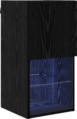 Produktbild von vidaXL Wandmontierter TV-Schrank Schwarz Eichen-Optik Holzwerkstoff
