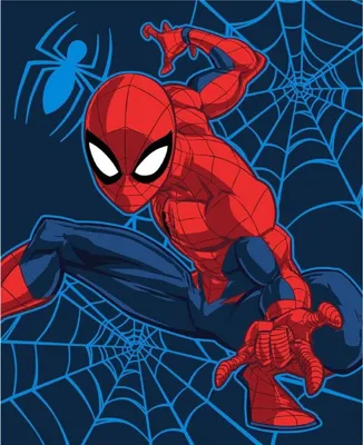 Zdjęcie produktu dla Przytulny koc Spiderman - Miękki i lekki koc na łóżko i sofę (130x160 cm)
