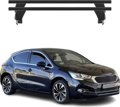 Image de Menabo Barres de toit transversales pour DS DS4 2015-2020 FL Alu Noir 2x