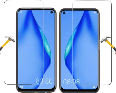 Produktbild von ino 2x Schutzglas kompatibel mit Huawei P40 lite Panzerglas Panzer DisplayschutzSchutz  Glas Displayglas 9H P40lite