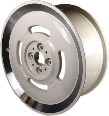 Produktbild von Original Fiat 500 Leichtmetall Alufelge Vintage '57 Retro Look weiß 52028548