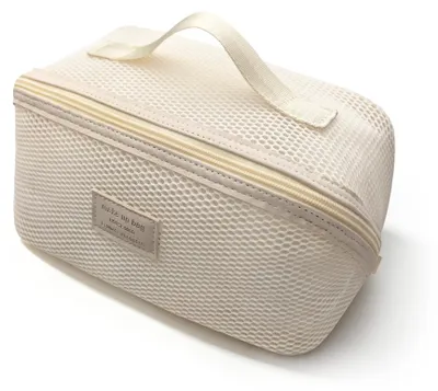 Image de Organisateur de maquillage étanche - Pochette de toilette de voyage - Blanc