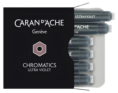 Produktbild von Caran d'Ache Tintenpatronen Chromatics 6 Stück, violett