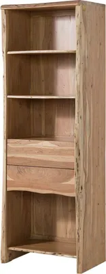 Image de MASSIVMOEBEL24 | Étagère 71x45 Acacia laqué Bois naturel PURE ACACIA #111