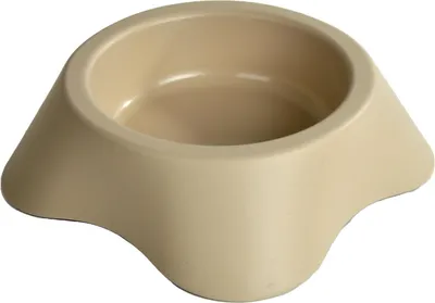 Obrázek produktu pro Miska pro psa 500 ml, plastová, Ø 20 cm, béžová barva