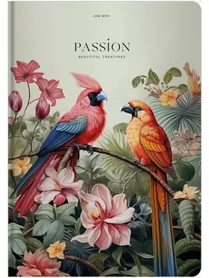 Poznámkový zošit, A4, štvorčekový, 80 listov, tvrdý obal, SHKOLYARYK "Passion"