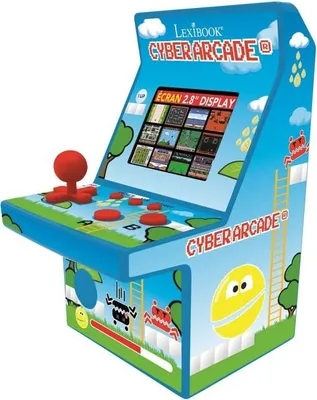 Immagine prodotto di Console portatile Cyber Arcade, schermo da 2,8 pollici, 200 giochi, alimentazione a batterie