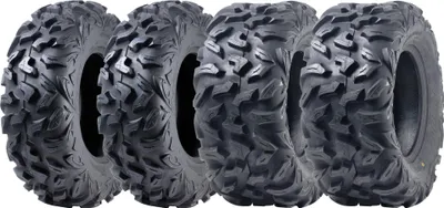 Image de 25x10.00R12 & 25x8.00R12 ATV Tyres OBOR Vulture 6-ply Road Legal (Set of 2 & 2)