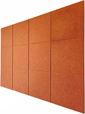 Produktbild von Orangerunde Wandpinnwand ohne Klebereste - 12 Stück 30x30 cm, ohne Abblätterung.