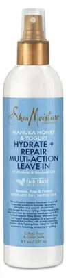 Image de Shea Moisture - Soin sans rinçage multi-actions Hydratant + Réparateur au miel de Manuka et au yaourt, 237 ml