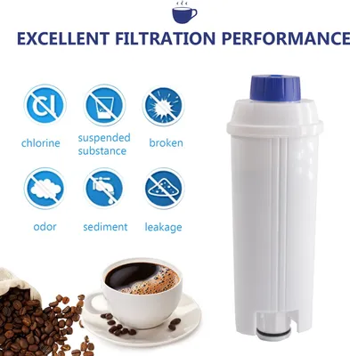 Obrázok produktu pre 4ks Náhradný filter na kávu Náhradný filter na kávu Filter kompatibilný s kávovarom Delonghi DSL C002 Príslušenstvo pre kávovary Vodný filter pre kávovar