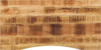 Image de Bureau exclusif - Plateau de bureau avec découpe, dimensions 120x60x2,5 cm, en bois massif de manguier