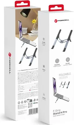 Obrázok produktu pre FORCELL F-GRIP Fold Stand H Pro držiak na stôl szary