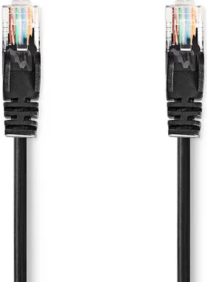 Produktbild von Nedis Cat 5e-Kabel | U/UTP | RJ45 Stecker | RJ45 Stecker | 0.50 m | rund | PVC | Schwarz | Plastikbeutel NE550676849