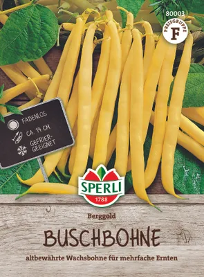 Produktbild von SPERLI Buschbohnensamen Berggold Phaseolus vulgaris 3-4 lfd. Meter
