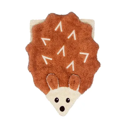 Produktbild von Fürnis Waschlappen mit lustigen Tiermotiven Gross 100% Bio Baumwolle GOTS 231 Igel