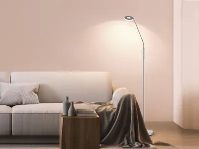 Produktbild von Fischer & Honsel LED Standlampe DENT Silber 150cm