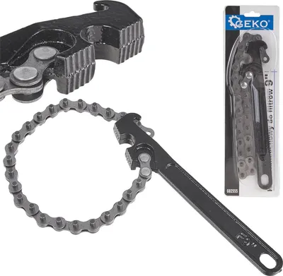Immagine prodotto di Chiave a catena per filtro olio regolabile 9" 60-125 mm Geko