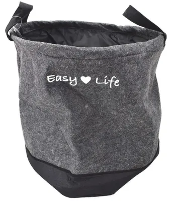 Produktbild von Wäschekorb Easy Life Wäschesack grau Wäschetonne Filz Wäschesammler