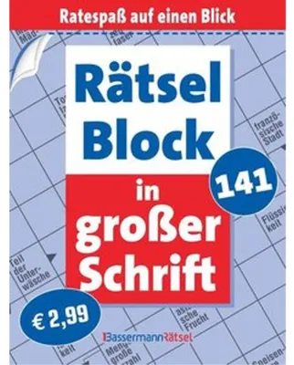 Immagine prodotto di Rätselblock in großer Schrift 141 (5 Exemplare à 2,99 EUR)