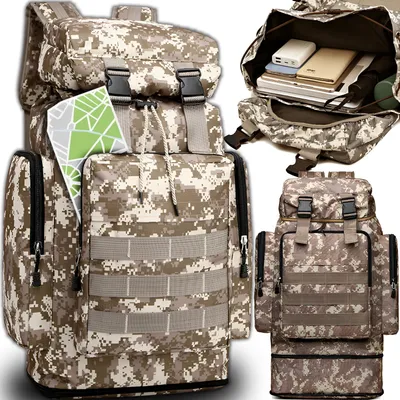 Produktbild von Batoh Vojenský taktický Veľká kapacita 28L Trekking športové Turistika Horolezectvo Maskáč Vodotesný Tactical Camo Maskáčový Military Pouch Retoo