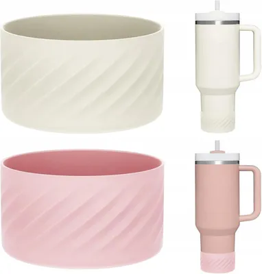 Produktbild von Silikon-Untersetzer 2er-Set in Weiß & Rosa