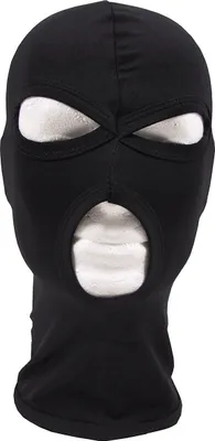 Produktbild von MFH Balaclava, 3-Loch, dünn, schwarz