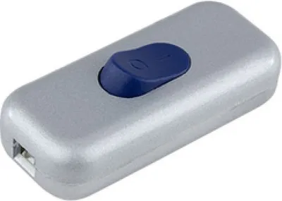 Produktbild von REV Zwischenschalter Schnurschalter Lampe Leuchte 1-polig silber blau