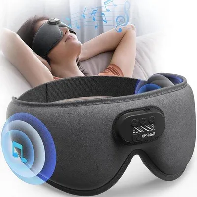 Zdjęcie produktu dla Słuchawki Bluetooth do spania z pałąkiem na głowę – opaska na oczy zapewniająca spokojny sen