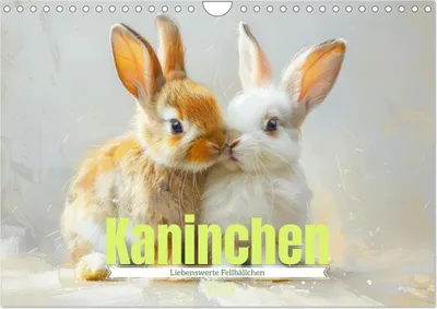 Produktbild von Kaninchen - Liebenswerte Fellbällchen (Wandkalender 2026 DIN A4 quer), CALVENDO Monatskalender