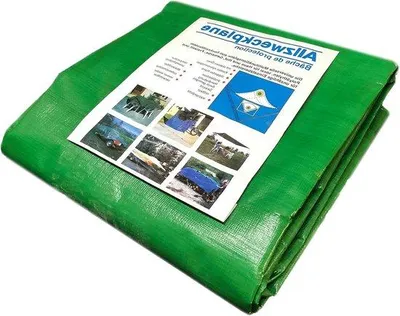 Produktbild von Gewebeplane – Abdeckplane, Planenstoff – Schutz für den Garten – Wasserdicht, reißfest – 8m x 10m – Grün