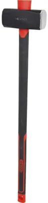 Zdjęcie produktu dla KS Tools 142.6501, Młot kowalski, Stal, Włókno szklane, Czarny, Czerwony, 5,8 kg, 5 kg