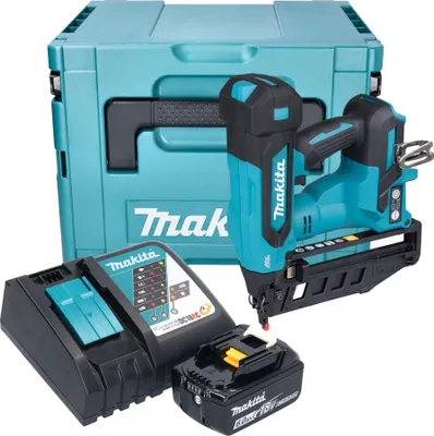 Produktbild von Makita DBN 601 RG1J Akku Nagler 18 V 19 - 64 mm Brushless + 1x Akku 6,0 Ah + Ladegerät + Makpac