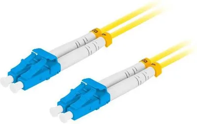 Zdjęcie produktu dla Patchcord światłowodowy Lanberg SM LC/UPC-LC/UPC DUPLEX 3.0MM LSZH G657A1 10m żółty