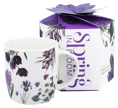 Obrázok produktu pre Porcelánový hrnek Purple Flowers