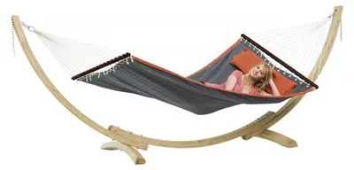 Produktbild von Amazonas Hängematte American Dream Set grey - Liegefläche 200 x 120 cm, grau; AZ-6010130