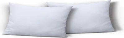 Produktbild von 2er Set Kissenbezug Kissenhülle Kopfkissenbezug 40x80 cm weiß Uni Microfaser