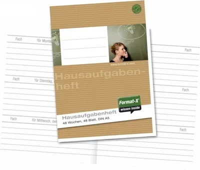 Produktbild von Staufen® Hausaufgabenheft Style Lineatur Sonderlineatur liniert DIN A5 Rand rundum, 48 Blatt