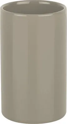 Produktbild von spirella Zahnputzbecher Tube Keramik Taupe