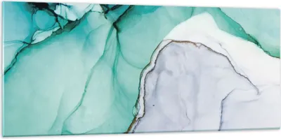 Produktbild von Bilder auf glas - Einteilig - Abstraktion Marmor Türkis - 120x50cm - Glasbilder - Wandbilder - Bilder - Wanddekoration aus Glas - Glas Bilder - Wandbild auf Glas - GAB120x50-4553