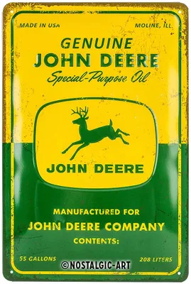 Produktbild von Nostalgic-Art - Blechschild 20 x 30cm - John Deere - John Deere Special Purpose Oil