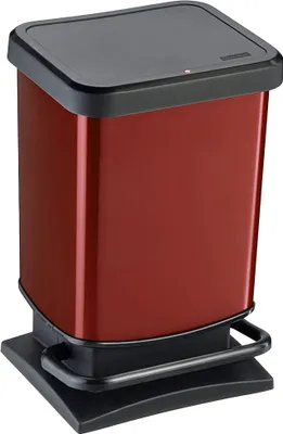 Produktbild von Rotho Abfalleimer 20L Paso - Treteimer Geruchsdicht - Abfallbehälter 29,3 x 26,6 x 45,7 cm - Mülleimer mit Softclose - Tretabfalleimer