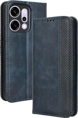 Produktbild von OPPO Reno14 Hülle - Coverup Vintage Style Klapphülle - Blau