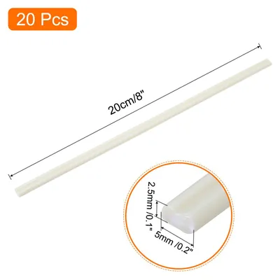 Produktbild von 20 Stš¹ck 200mm Kunststoff Schwei?st?be PPR Schwei? Draht Kunststoff Schwei?en Schwei? Streifen fš¹r Plastik Schwei?ger?t Schwei?reparatur Hellgrau