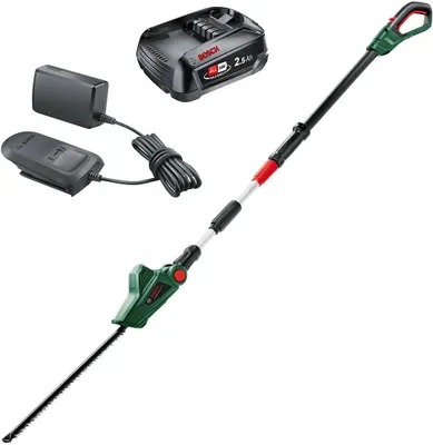 Zdjęcie produktu dla Bosch UniversalHedgePole 18, 43 cm, Pojedyncze ostrze, 1,6 cm, 2200 spm, 200 m², Czarny, Zielony, Czerwony